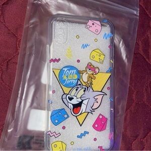 SHEIN Tom and Jerry Cartoon Phone Case - Silver